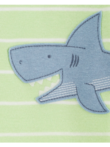 אוברול ארוך ללא רגליות פסים כריש