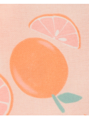 פיג'מת 2 חלקים כפתורים תפוזים