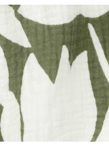 שמלת פרחי הוואי ירוקה