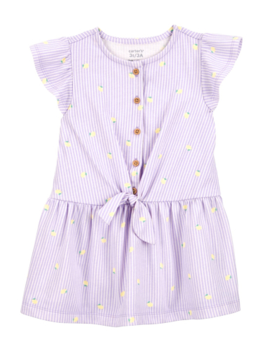 שמלת סריג לימונים סגולה