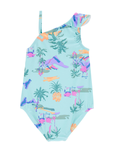 בגד ים שלם א-סימטרי הוואי