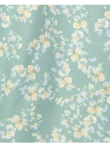 אוברול ירוק פרחוני