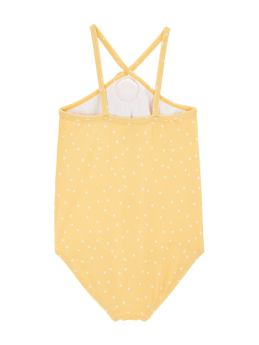 בגד ים שלם צהוב פרח