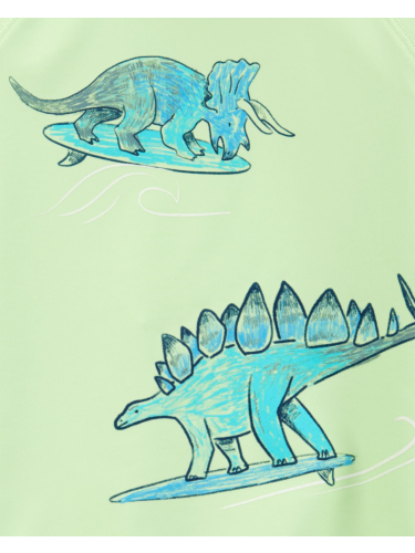 בגד ים 2 חלקים שרוול קצר דינוזאור