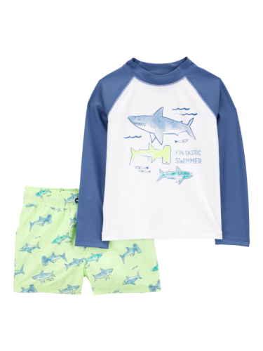 בגד ים 2 חלקים שרוול ארוך כריש