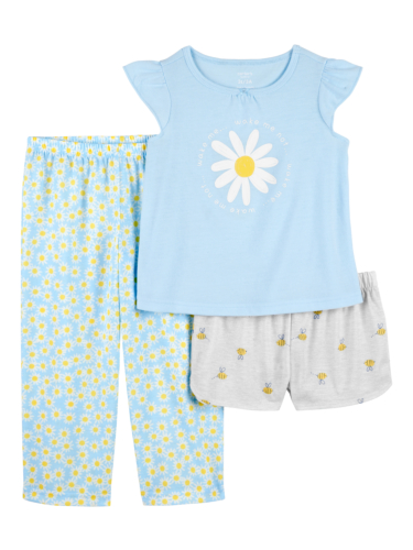 פיג'מת 3 חלקים חרציות