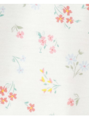 פיג'מת 3 חלקים פרחוני