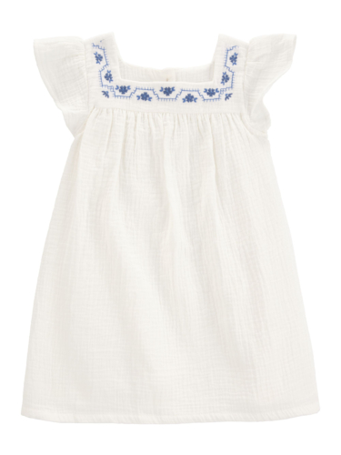 שמלת טטרה רקמה כחולה