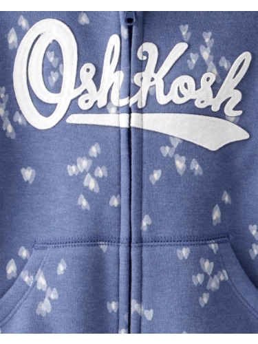 קרדיגן לוגו OSHKOSH נייבי לבבות