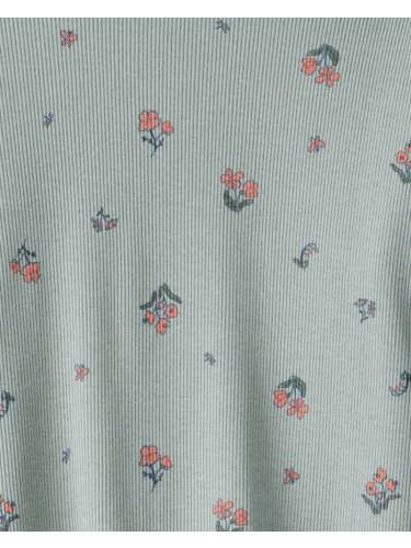 סט 2 חלקים ריב פרחים כחול