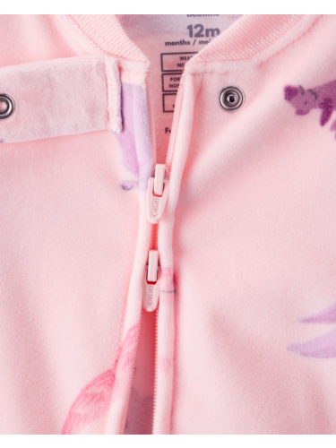 אוברול דינוזאורים ורודים