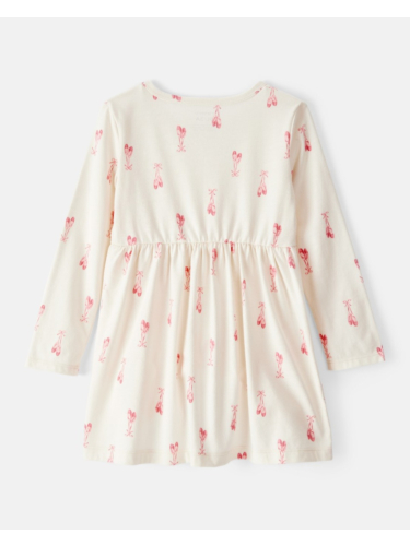 שמלה מודפסת נעלי בלט