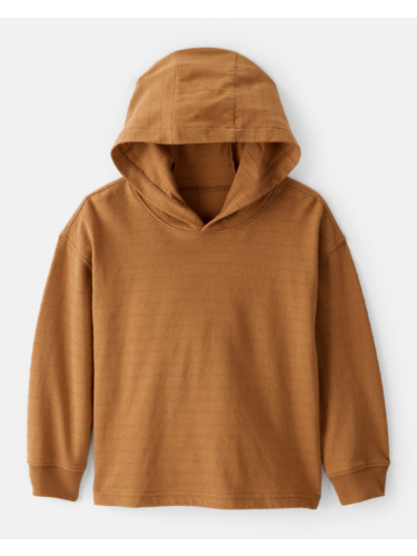 קפוצ'ון מרקם פסים חום