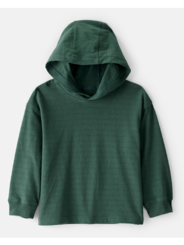 קפוצ'ון מרקם פסים ירוק