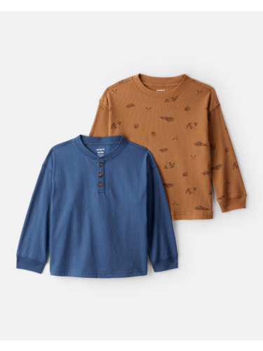 זוג חולצות ארוכות הנלי/מודפס