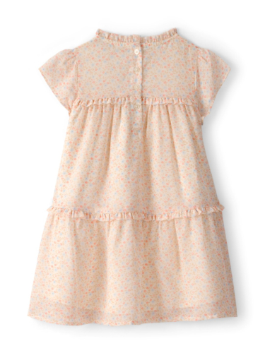 שמלת שיפון פרחונית מדורגת