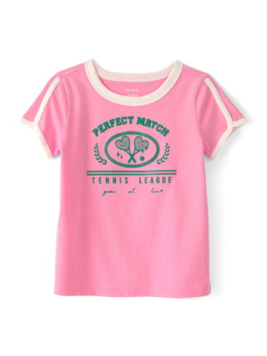 חולצת טי טניס ורודה