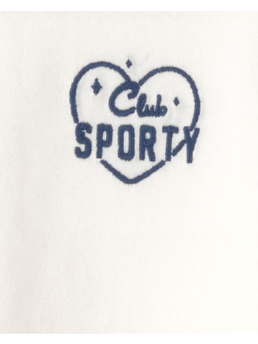 חולצת טי טניס לבנה