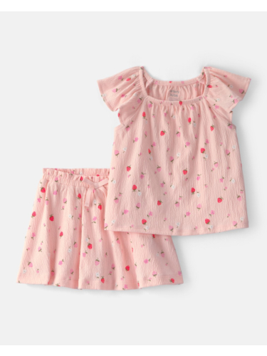 חליפת 2 חלקים מכנס חצאית תותים