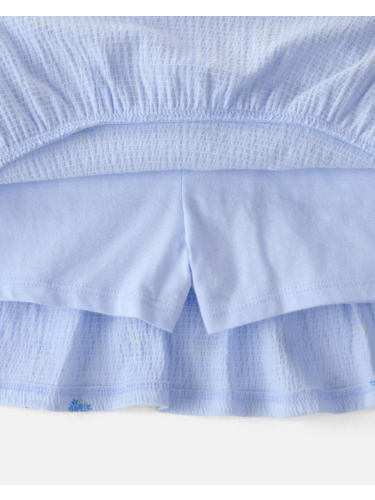 חליפת 2 חלקים מכנס חצאית טטרה פרחים