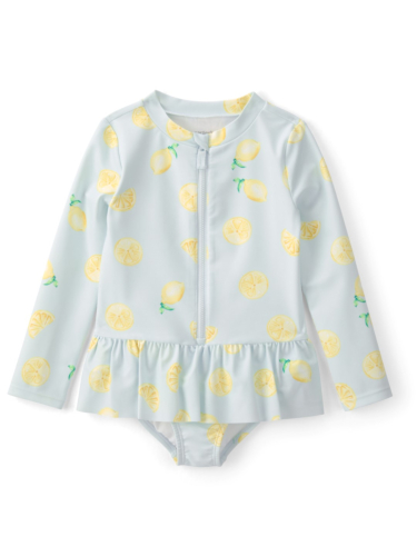 בגד ים שלם שרוול ארוך לימונים