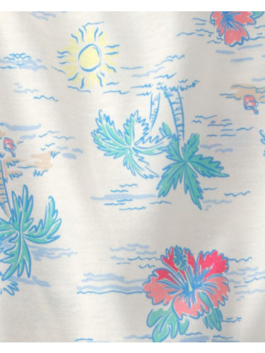 פיג'מת 2 חלקים קצרה הוואי