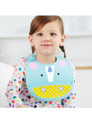 סינר אוכל מסיליקון - חד קרן