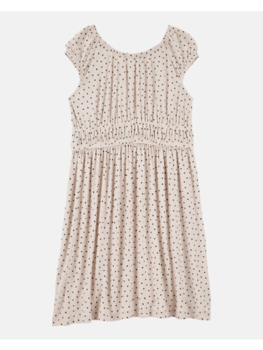 שמלה קצרה נקודות שחורות