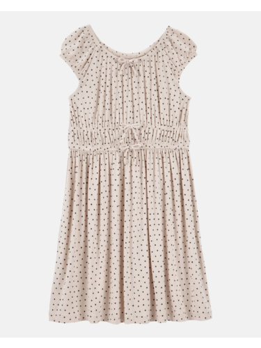 שמלה קצרה נקודות שחורות