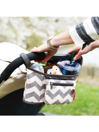 ארגונית לעגלה – שמנת אפור