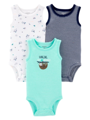 שלישיית בגדי גוף גופייה מודפס