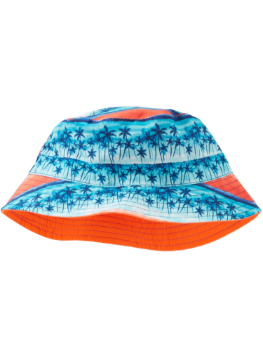 כובע דו צדדי כתום/תכלת