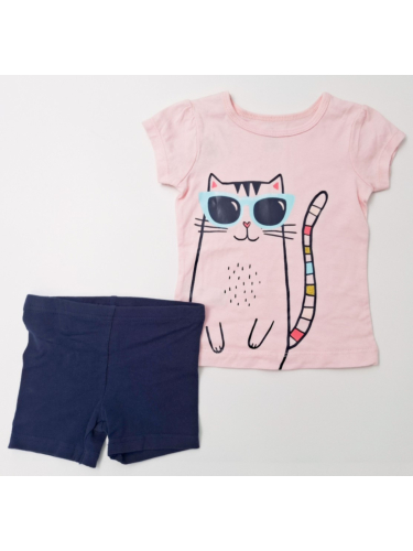 חליפת גן חתול עם משקפיים-בנות