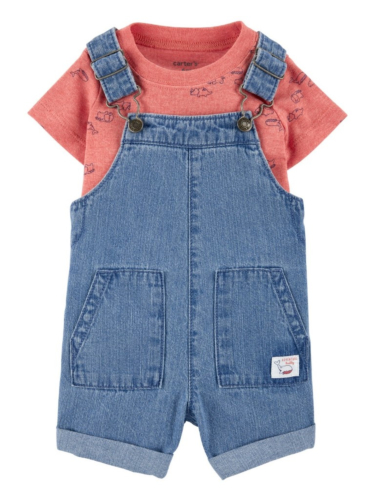 סט אוברול וחולצה דגים