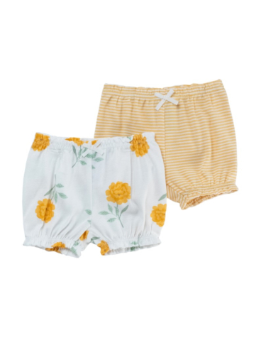 זוג מכנסיים קצרים פרחים