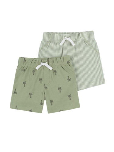 זוג מכנסיים קצרים דקלים