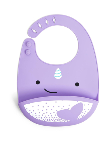 סינר אוכל מסיליקון - חד קרן מן הים