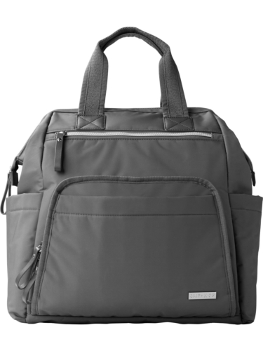 תיק החתלה לעגלה,גב מסגרת רחבה, אפור