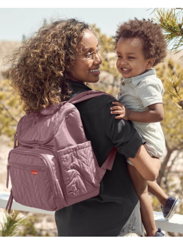 תק עגלה, גב מסגרת רחבה, ורוד