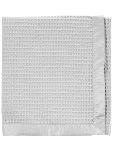 שמיכת וואפל אפורה