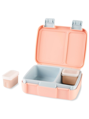 קופסת אוכל עם ידית  - קשת בענן