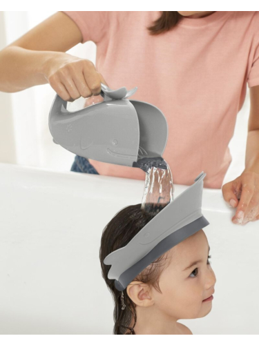 מגן פנים לחפיפה - אפור