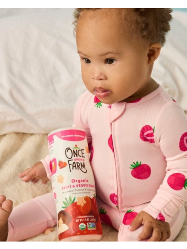 אוברול Purely Soft ויסקו אלסטן ללא רגליות תותים