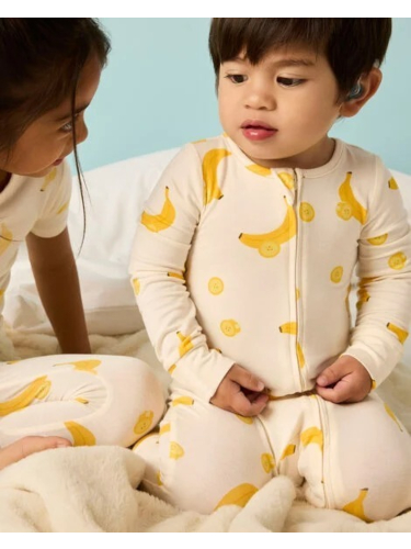 אוברול Purely Soft ויסקו אלסטן ללא רגליות בננות