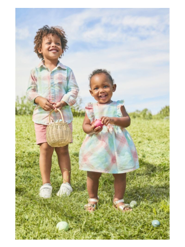 שמלת אריג משובצת