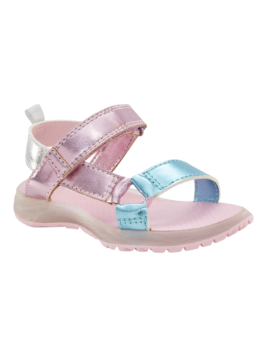 סנדלי אורות כחול ורוד