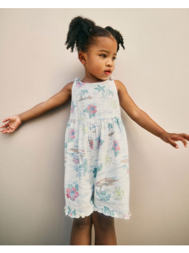 אוברול קצר דפוס הוואי