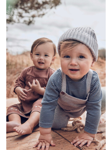 זוג בגדי גוף חיות כותנה אורגנית