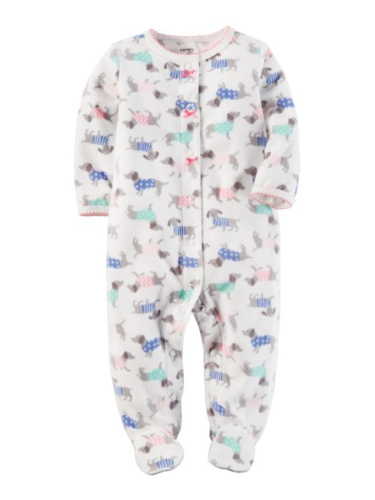 אוברול פליז מודפס כלבלבים