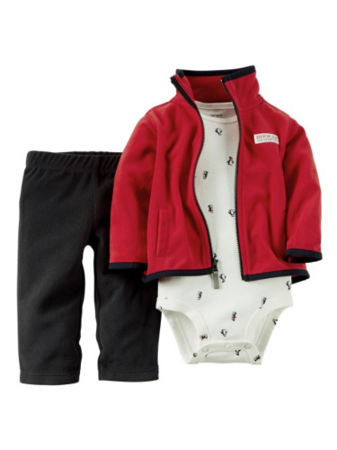 סט מיקרופליז 3חלקים ירוק/אפור